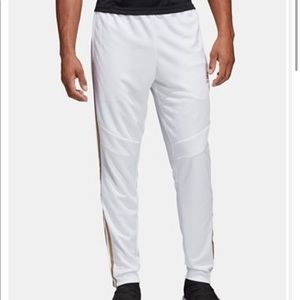 ADIDAS- White/Gold Tiro 19 Training Pants